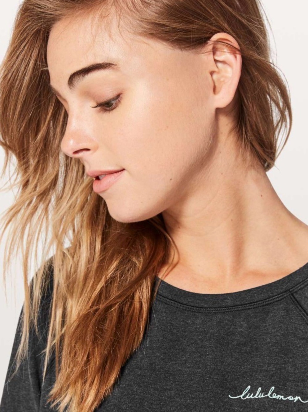 Lululemon Loop Back Crew *Expression -
Heathered Black
